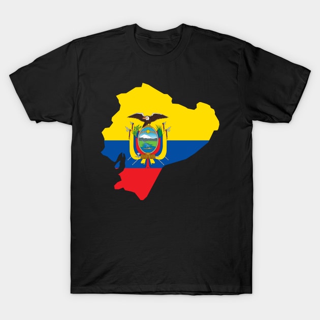 Ecuador Flag T-Shirt by Tuwegl